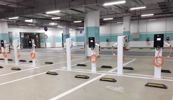 深圳拾悅城充電站7KW交流充電樁項目